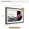 imageMCS Double Matte Record Album Frame 165x25 Record Frame White Frame for LP Vinyl Record ampamp Jacket Display 1PackBlack