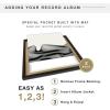 imageMCS Double Matte Record Album Frame 165x25 Record Frame White Frame for LP Vinyl Record ampamp Jacket Display 1PackBlack