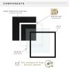 imageMCS Double Matte Record Album Frame 165x25 Record Frame White Frame for LP Vinyl Record ampamp Jacket Display 1PackBlack