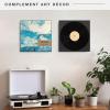 imageMCS Double Matte Record Album Frame 165x25 Record Frame White Frame for LP Vinyl Record ampamp Jacket Display 1PackBlack