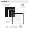 imageMCS Double Matte Record Album Frame 165x25 Record Frame White Frame for LP Vinyl Record ampamp Jacket Display 1PackBlack