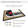 imageMCS Double Matte Record Album Frame 165x25 Record Frame White Frame for LP Vinyl Record ampamp Jacket Display 1PackBlack With Black Bottom Mat