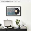 imageMCS Double Matte Record Album Frame 165x25 Record Frame White Frame for LP Vinyl Record ampamp Jacket Display 1PackBlack With Black Bottom Mat