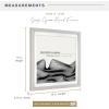 imageMCS Double Matte Record Album Frame 165x25 Record Frame White Frame for LP Vinyl Record ampamp Jacket Display 1PackGrey
