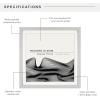 imageMCS Double Matte Record Album Frame 165x25 Record Frame White Frame for LP Vinyl Record ampamp Jacket Display 1PackGrey