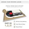 imageMCS Double Matte Record Album Frame 165x25 Record Frame White Frame for LP Vinyl Record ampamp Jacket Display 1PackGrey