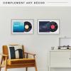 imageMCS Double Matte Record Album Frame 165x25 Record Frame White Frame for LP Vinyl Record ampamp Jacket Display 1PackGrey