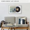 imageMCS Double Matte Record Album Frame 165x25 Record Frame White Frame for LP Vinyl Record ampamp Jacket Display 1PackGrey