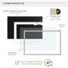 imageMCS Double Matte Record Album Frame 165x25 Record Frame White Frame for LP Vinyl Record ampamp Jacket Display 1PackGrey
