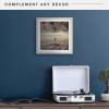 imageMCS Double Matte Record Album Frame 165x25 Record Frame White Frame for LP Vinyl Record ampamp Jacket Display 1PackGrey