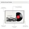 imageMCS Double Matte Record Album Frame 165x25 Record Frame White Frame for LP Vinyl Record ampamp Jacket Display 1PackGrey