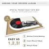 imageMCS Double Matte Record Album Frame 165x25 Record Frame White Frame for LP Vinyl Record ampamp Jacket Display 1PackWhite