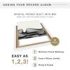 imageMCS Double Matte Record Album Frame 165x25 Record Frame White Frame for LP Vinyl Record ampamp Jacket Display 1PackWhite