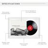 imageMCS Double Matte Record Album Frame 165x25 Record Frame White Frame for LP Vinyl Record ampamp Jacket Display 1PackWhite