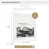 imageMCS Double Matte Record Album Frame 165x25 Record Frame White Frame for LP Vinyl Record ampamp Jacket Display 1PackWhite