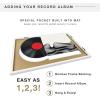 imageMCS Double Matte Record Album Frame 165x25 Record Frame White Frame for LP Vinyl Record ampamp Jacket Display 1PackWhite