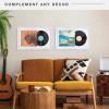 imageMCS Double Matte Record Album Frame 165x25 Record Frame White Frame for LP Vinyl Record ampamp Jacket Display 1PackWhite