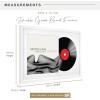 imageMCS Double Matte Record Album Frame 165x25 Record Frame White Frame for LP Vinyl Record ampamp Jacket Display 1PackWhite
