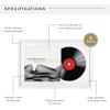 imageMCS Double Matte Record Album Frame 165x25 Record Frame White Frame for LP Vinyl Record ampamp Jacket Display 1PackWhite