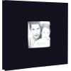 imageMCS Expandable 10  Page inserts Fabric Scrapbook Album with Photo Opening Cover and 8 x 8 Inch Pages 96 x 85 Inch Black
