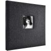 imageMCS Expandable 10Page Glitter Scrapbook Album with Photo Opening Cover and 12 x 12 Inch Pages 135 x 125 Inch Black DiamondBlack
