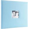 imageMCS Expandable 10Page Glitter Scrapbook Album with Photo Opening Cover and 12 x 12 Inch Pages 135 x 125 Inch Black DiamondBlue