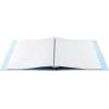 imageMCS Expandable 10Page Glitter Scrapbook Album with Photo Opening Cover and 12 x 12 Inch Pages 135 x 125 Inch Black DiamondBlue