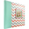 imageMCS Expandable 10Page Glitter Scrapbook Album with Photo Opening Cover and 12 x 12 Inch Pages 135 x 125 Inch Black DiamondBlue