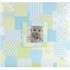 imageMCS Expandable 10Page Glitter Scrapbook Album with Photo Opening Cover and 12 x 12 Inch Pages 135 x 125 Inch Black DiamondBlue