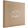 imageMCS Expandable 10Page Glitter Scrapbook Album with Photo Opening Cover and 12 x 12 Inch Pages 135 x 125 Inch Black DiamondBrown