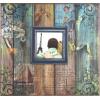 imageMCS Expandable 10Page Glitter Scrapbook Album with Photo Opening Cover and 12 x 12 Inch Pages 135 x 125 Inch Black DiamondBrown