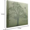 imageMCS Expandable 10Page Glitter Scrapbook Album with Photo Opening Cover and 12 x 12 Inch Pages 135 x 125 Inch Black DiamondGreen