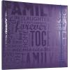 imageMCS Expandable 10Page Glitter Scrapbook Album with Photo Opening Cover and 12 x 12 Inch Pages 135 x 125 Inch Black DiamondPurple