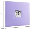 imageMCS Expandable 10Page Glitter Scrapbook Album with Photo Opening Cover and 12 x 12 Inch Pages 135 x 125 Inch Black DiamondPurple