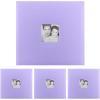 imageMCS Expandable 10Page Glitter Scrapbook Album with Photo Opening Cover and 12 x 12 Inch Pages 135 x 125 Inch Black DiamondPurple