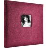 imageMCS Expandable 10Page Glitter Scrapbook Album with Photo Opening Cover and 12 x 12 Inch Pages 135 x 125 Inch Black DiamondRed