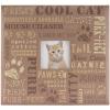 imageMCS Expandable 10Page Pet Scrapbook Album with Photo Opening Cover and 12 x 12 Inch Pages 135 x 125 Inch Cat