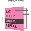 imageMCS Expandable 10Page Sports Scrapbook Album with 12 x 12 Inch Pages 135 x 125 Inch Cheer
