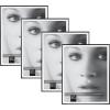 imageMCS Framatic Fineline Aluminum Frame Black 8 x 10 in 4 pkBlack