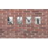 imageMCS Framatic Fineline Aluminum Frame Black 8 x 10 in 4 pkSilver