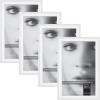 imageMCS Framatic Fineline Aluminum Frame Black 8 x 10 in 4 pkWhite