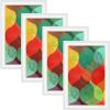 imageMCS Framatic Fineline Aluminum Frame Black 8 x 10 in 4 pkWhite