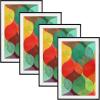 imageMCS Framatic Fineline Aluminum Frame Black 8 x 10 in matted to 5 x 7 in 4 pkBlack