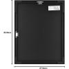 imageMCS Framatic Fineline Aluminum Frame Black 8 x 10 in matted to 5 x 7 in 4 pkBlack