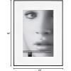 imageMCS Framatic Fineline Aluminum Frame Black 8 x 10 in matted to 5 x 7 in 4 pkBlack