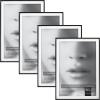 imageMCS Framatic Fineline Aluminum Frame Black 8 x 10 in matted to 5 x 7 in 4 pkBlack