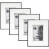 imageMCS Framatic Fineline Aluminum Frame Black 8 x 10 in matted to 5 x 7 in 4 pkBlack
