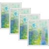 imageMCS Framatic Fineline Aluminum Frame Black 8 x 10 in matted to 5 x 7 in 4 pkSilver