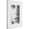 imageMCS Framatic Fineline Aluminum Frame Black 8 x 10 in matted to 5 x 7 in 4 pkSilver