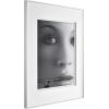 imageMCS Framatic Fineline Aluminum Frame Black 8 x 10 in matted to 5 x 7 in 4 pkSilver